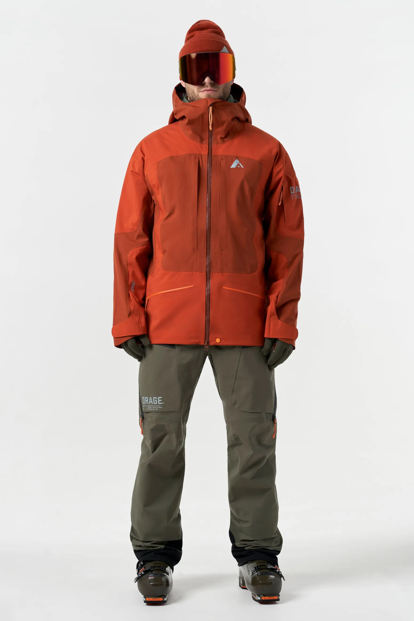 Men’s Mtn-X Highland 3L Hybrid Jacket-Dark Terracotta