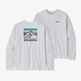 Men's Patagonia | Long-Sleeve Line Logo Ridge Responsibili-Tee® | White