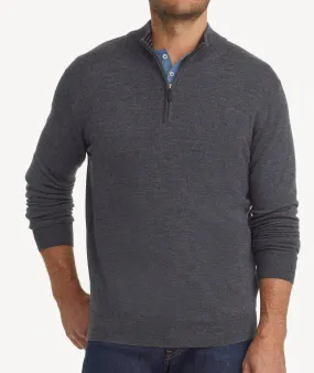 Merino Wool Quarter Zip Sweater