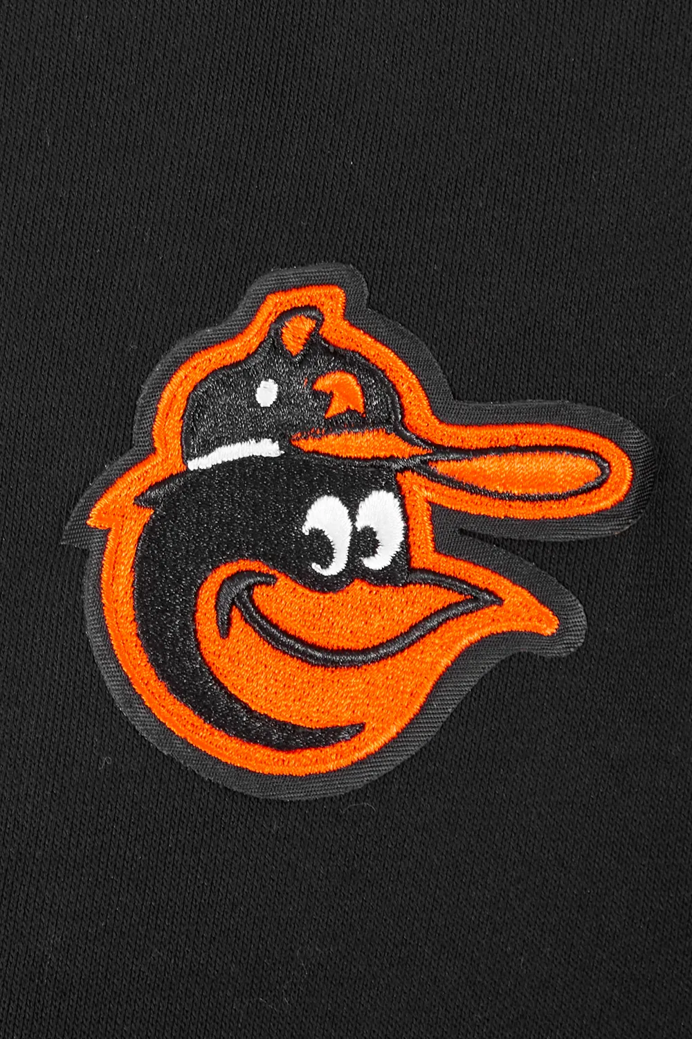 MLB BALTIMORE ORIOLES RETRO CLASSIC WOMEN'S RIB CREWNECK (BLACK/ORANGE)