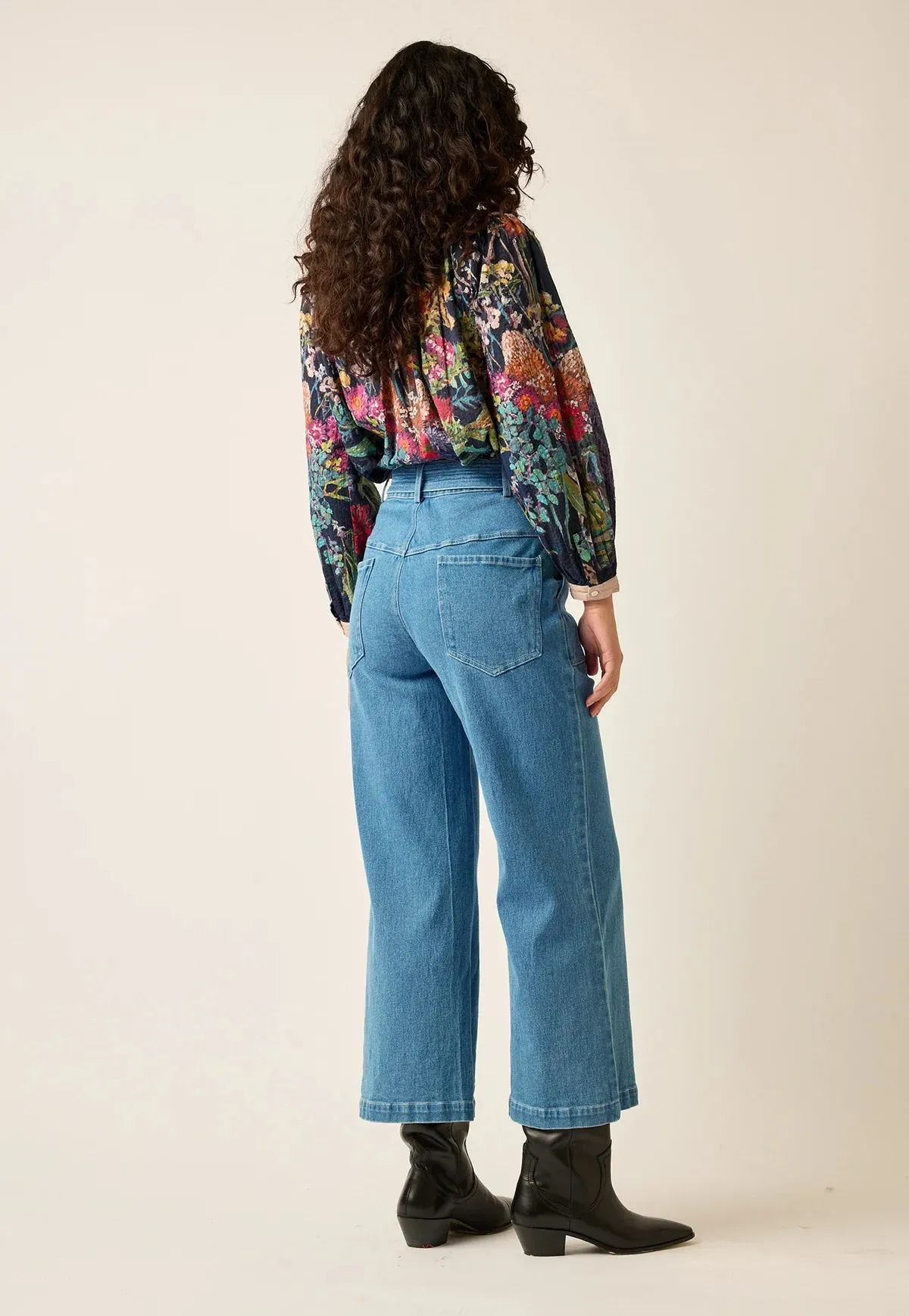 NANCYBIRD - JOSIE WIDE LEG PANT - LIGHT DENIM