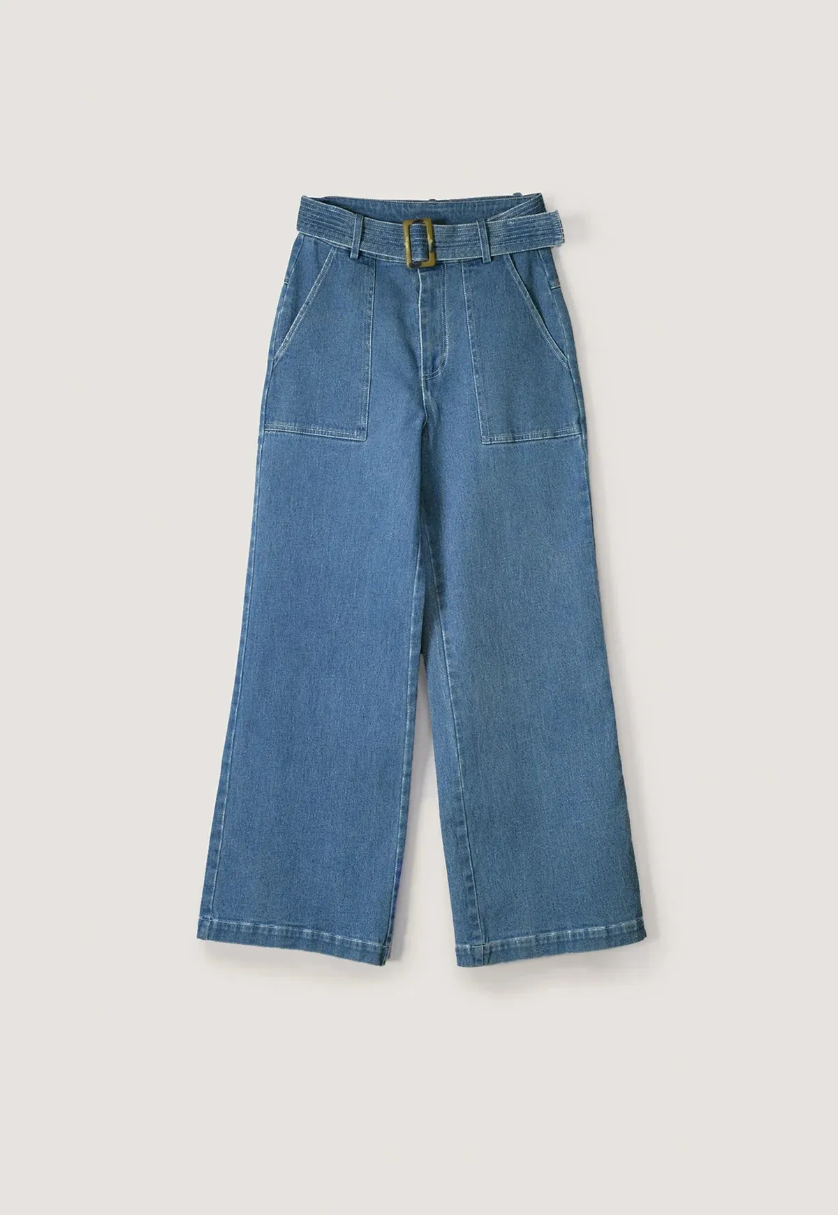 NANCYBIRD - JOSIE WIDE LEG PANT - LIGHT DENIM