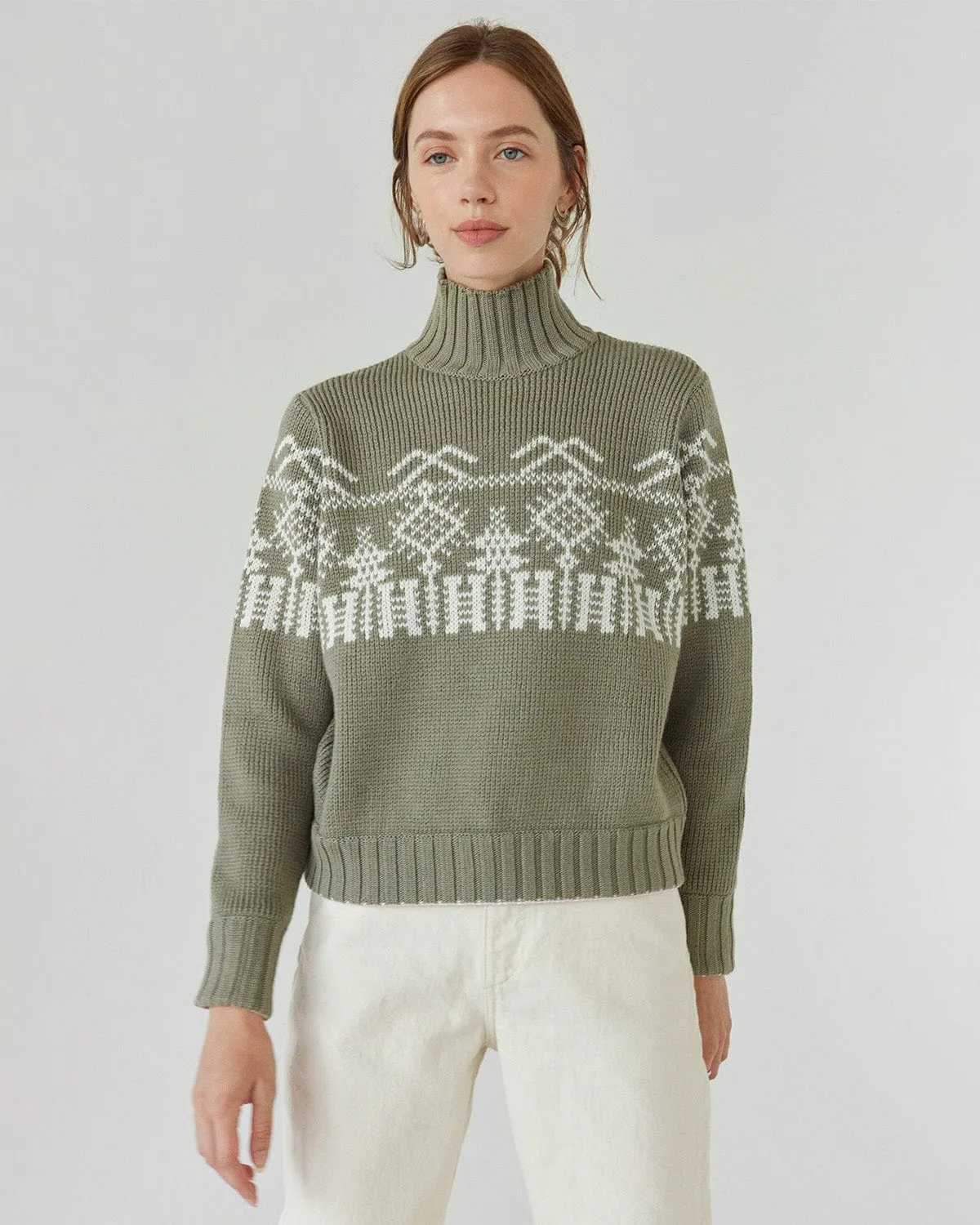 Pasaka: Sage Merino Wool Turtleneck