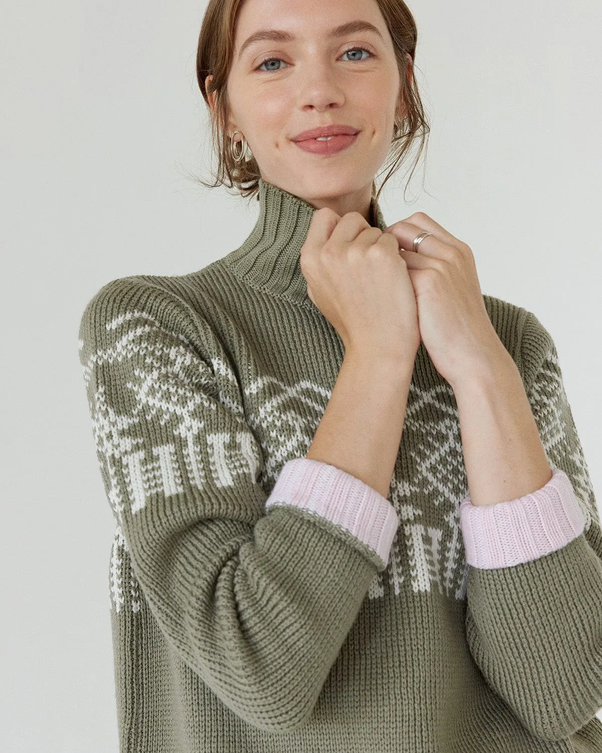 Pasaka: Sage Merino Wool Turtleneck