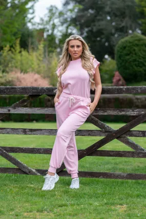 Pink Drawstring Jogging Bottoms