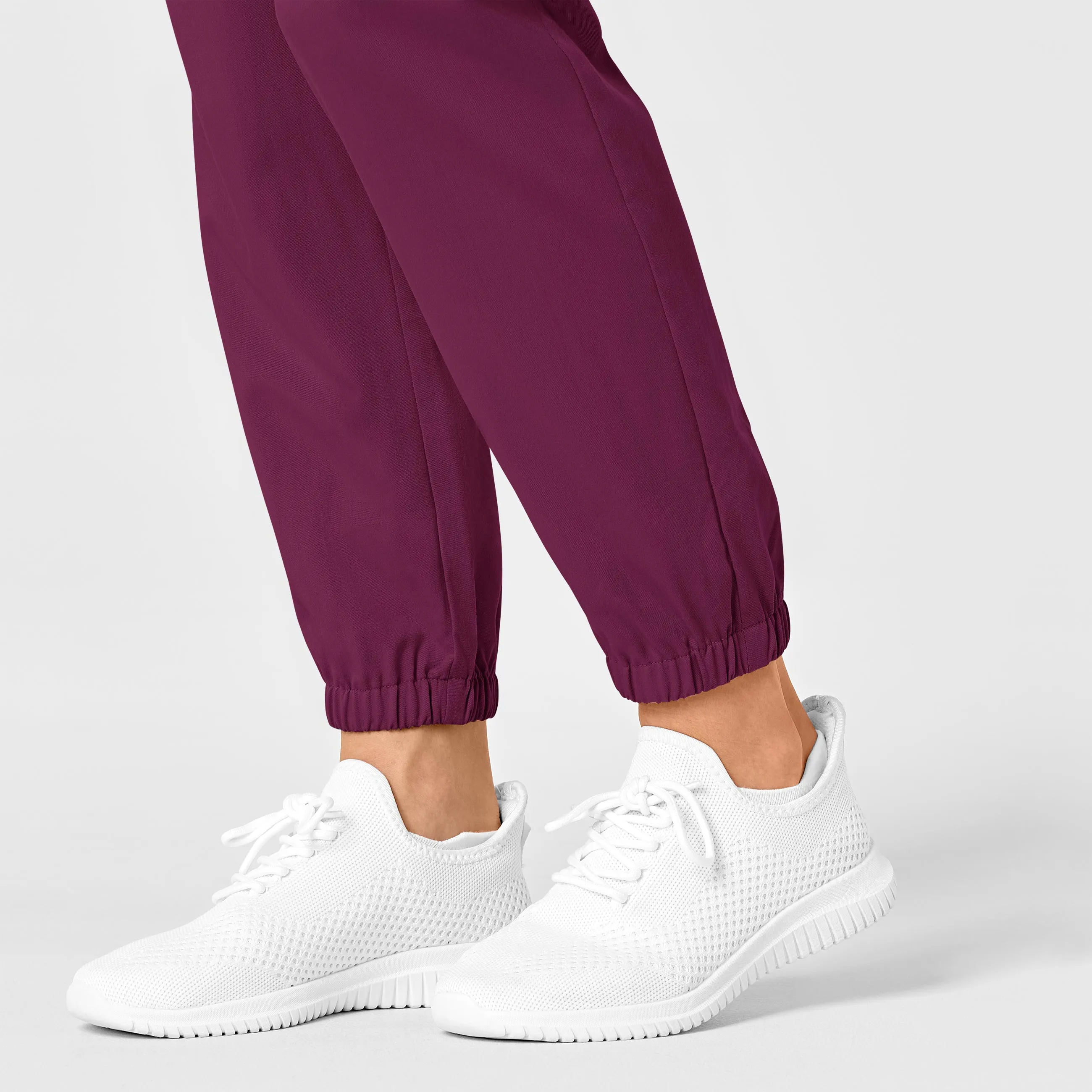 PRO Women's Slim Cargo Jogger Scrub Pant - Wine