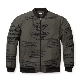 Psalm 23 Bomber Jacket - Army