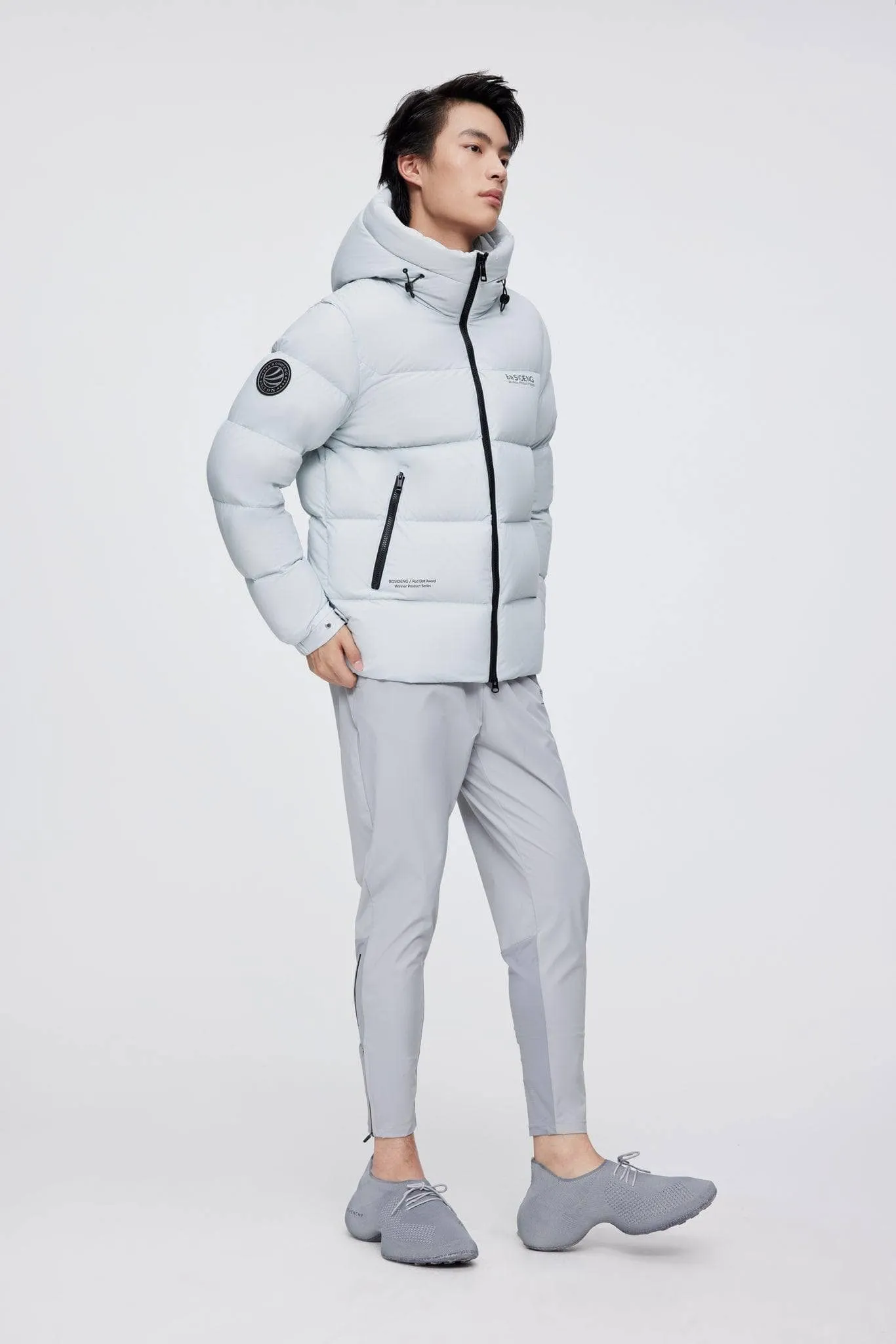 Short Down Puffer With Hood