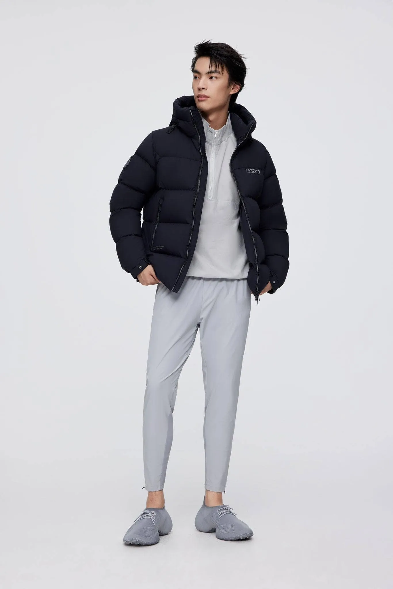 Short Down Puffer With Hood