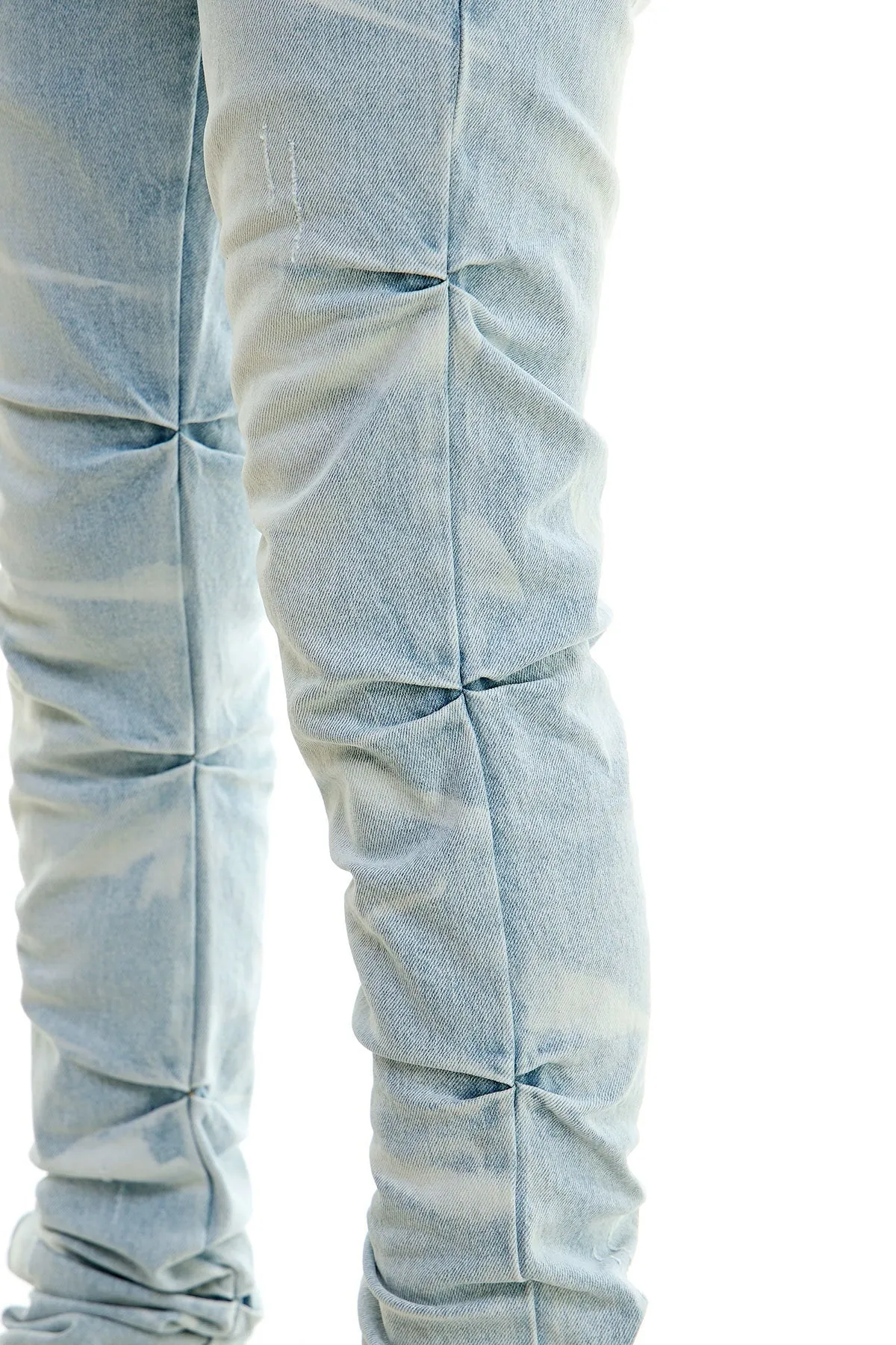 Stretch Denim Skinny Stacked Jeans