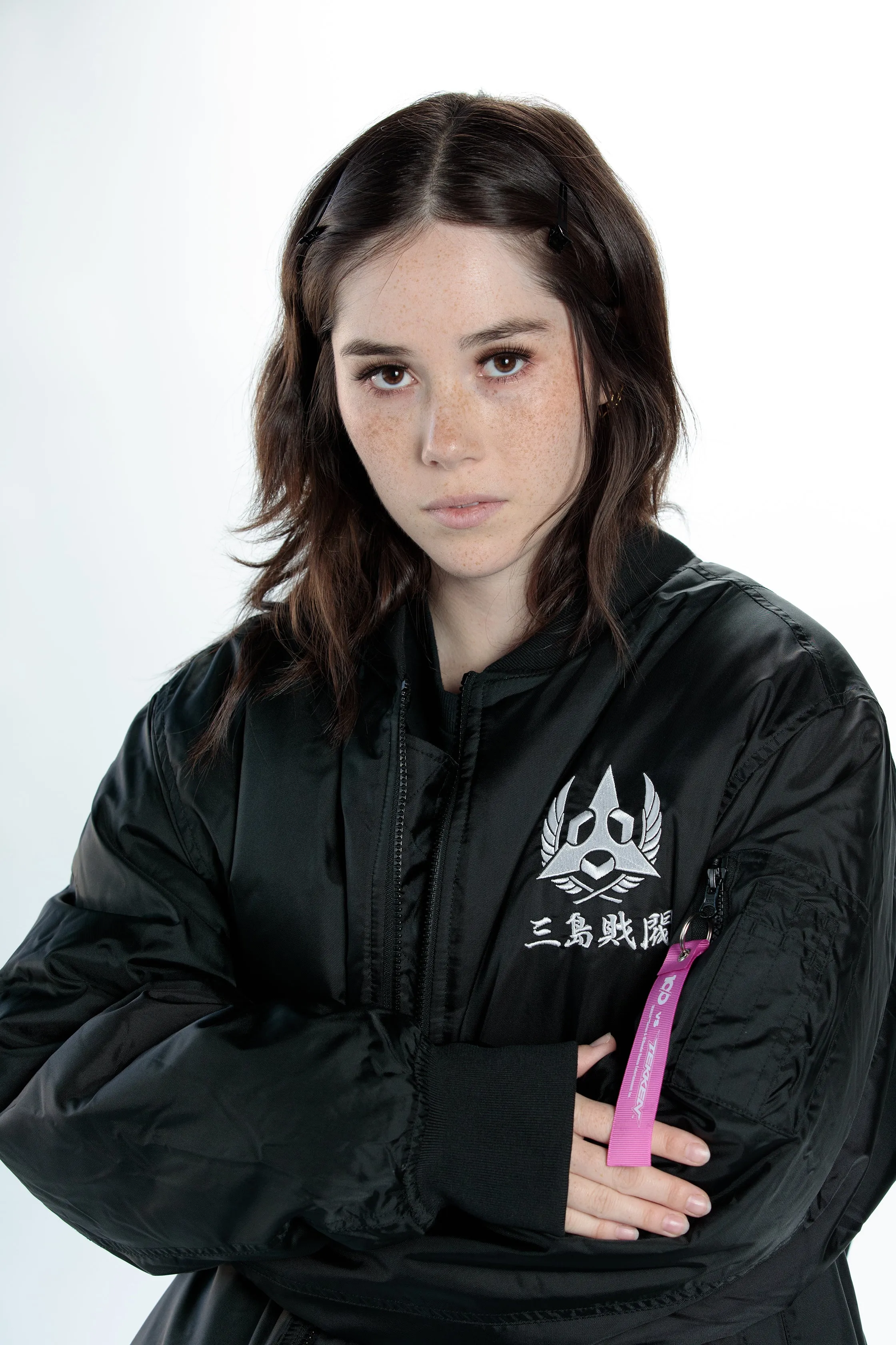 TEKKEN - 'Mishima Tiger' Embroidered Bomber Jacket - Black