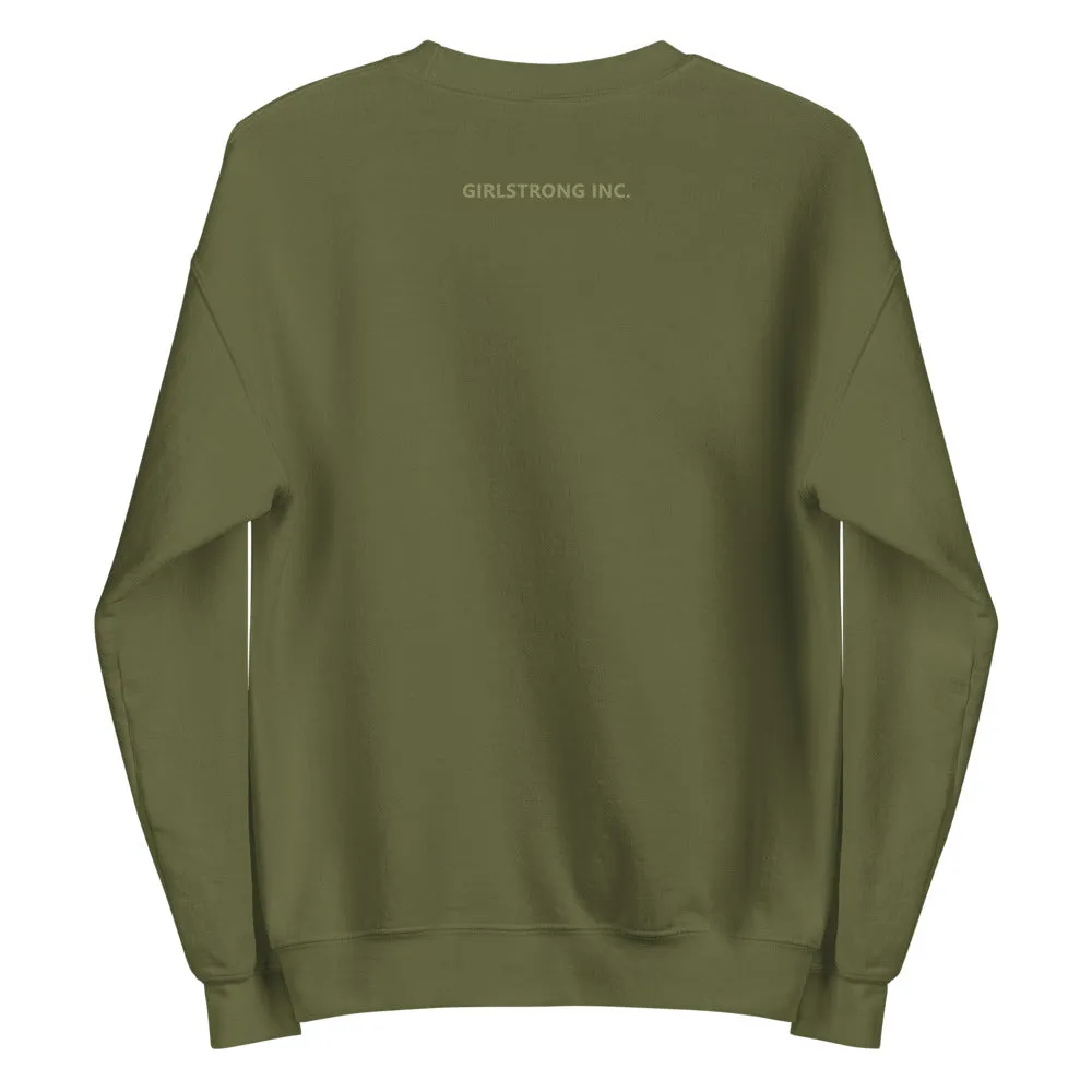 THE ESSENTIAL UNISEX SWEATSHIRT MILITARY GREEN