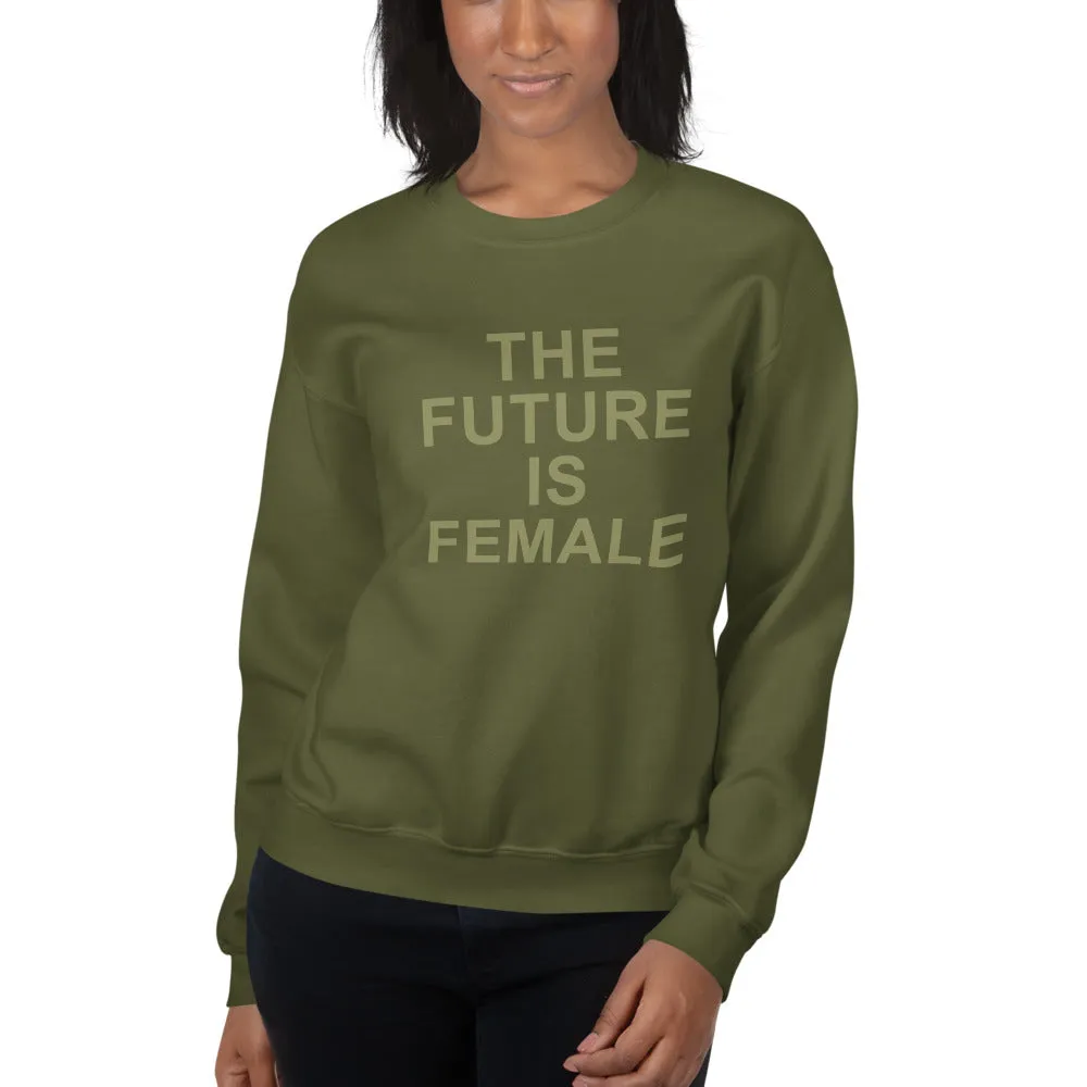 THE ESSENTIAL UNISEX SWEATSHIRT MILITARY GREEN