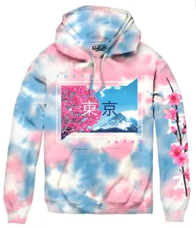 TOKYO CHERRY BLOSSOM TIE DYE HOODIES