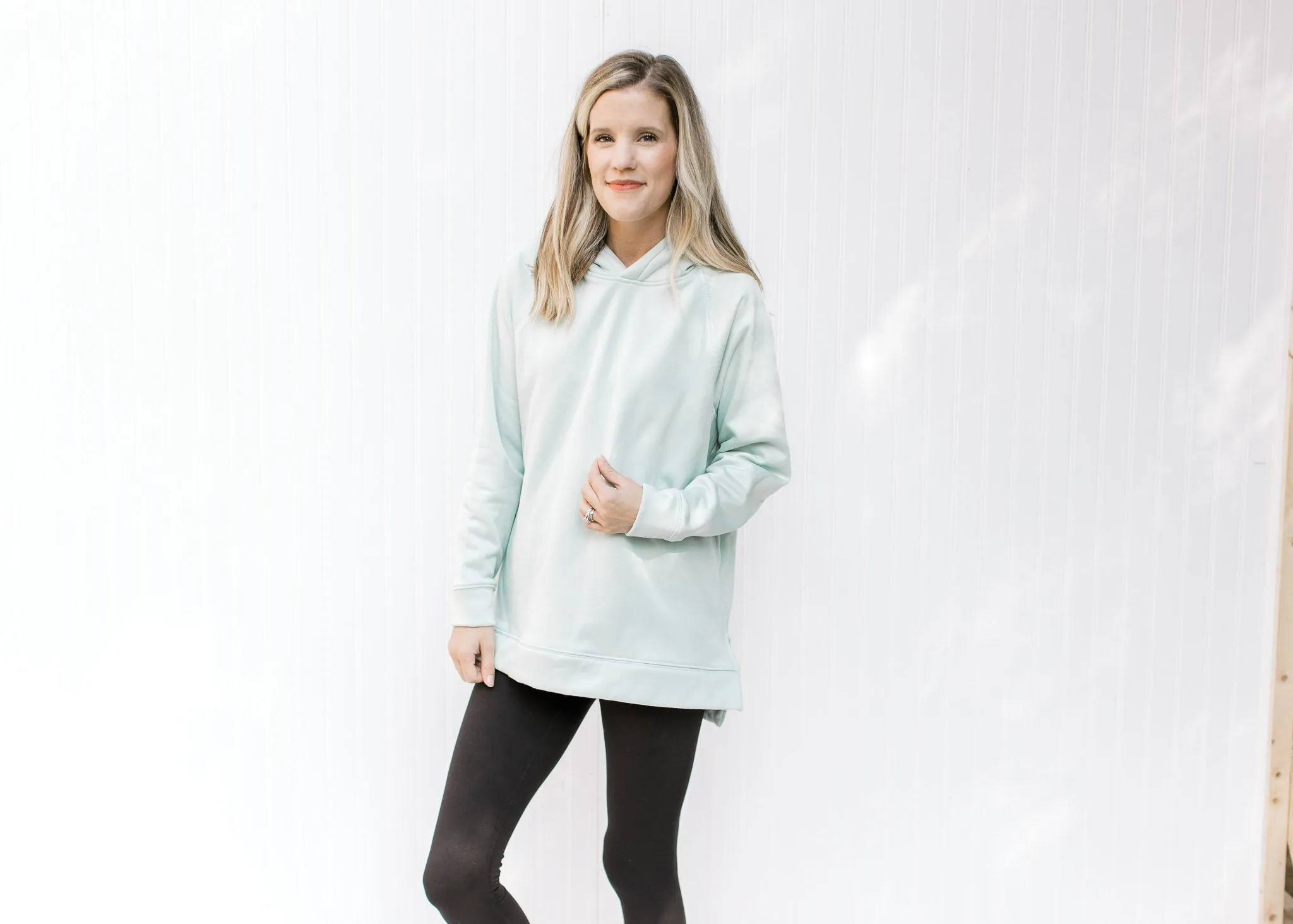 X Dawnes Zipper Sweatshirt in Mint